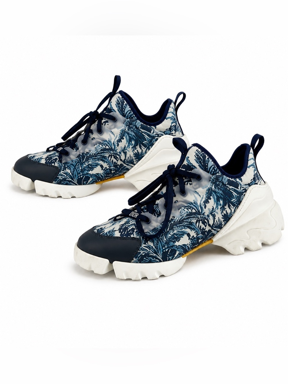 Christian Dior D-Connect Sneakers – Blue Toile de Jouy | Size 39 (Authentic)
